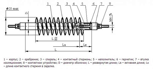Схема для Элек. ТЭНР 54А13/2,0 О Ф1 220В возд.