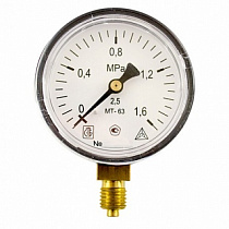 Манометр МП63мм 0,6МПа Ду12